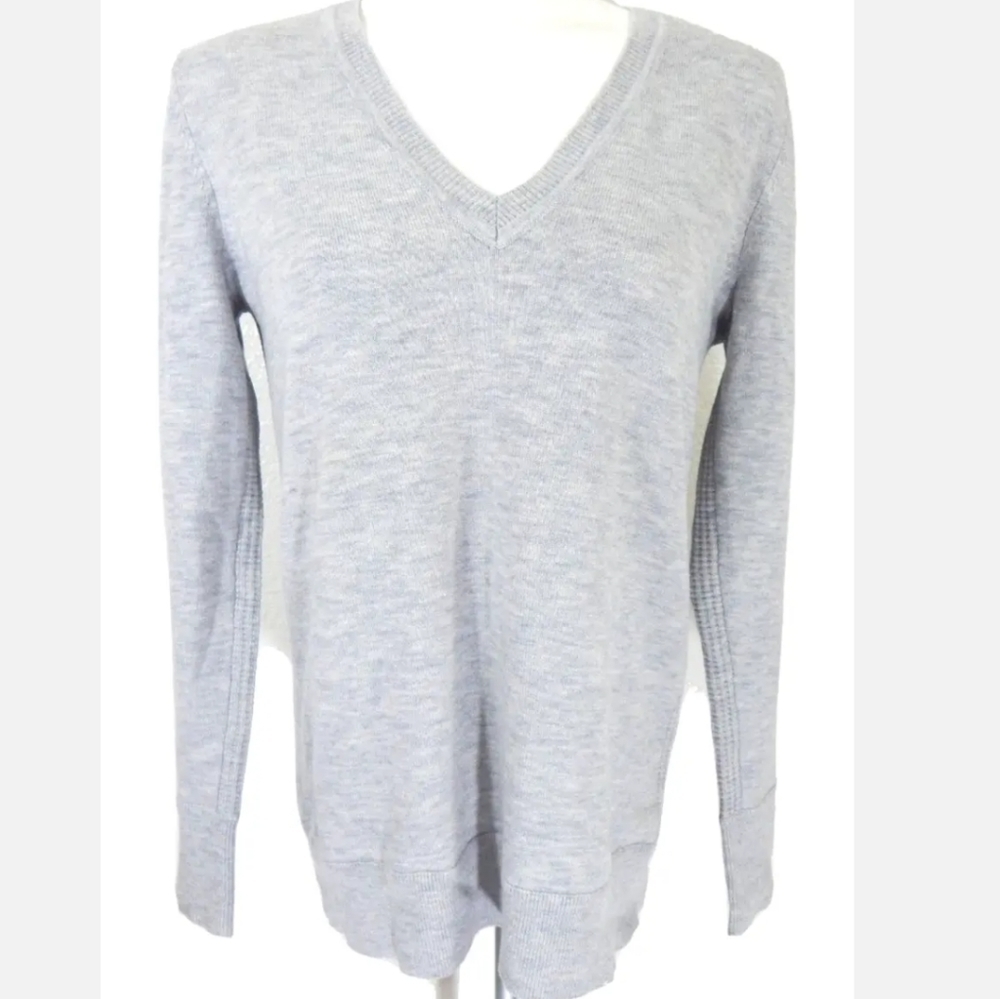 Rag & Bone Gray Merino V-Neck Sweater